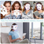 Masque Led Visage,Masque Luminothérapie Visage 4 Couleurs,Masque Facial LED Rouge Silicone,Masque Thérapie Lumière Proche Infrar