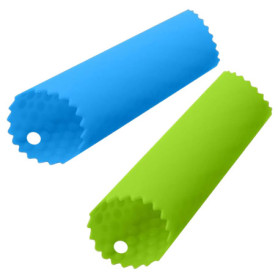 2 Pièce Epluche Ail en Silicone, de Peau Presse-ail Professionnel,Rouleaux D'éplucheur D'ail Peeling, Accessoire de Cuisine pour