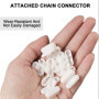 Chainette Store Enrouleur de 5 Mètres, Cordon de Chaîne à Perles avec 10 Connecteurs d'Accouplement de Store pour Remplacement d