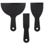 3 Pièces Spatule Plastique,1,5/3/6 Taille Spatule Peinture Grattoir Plastique,Couteau à Mastic de Spatule en Outil de Grattoir d