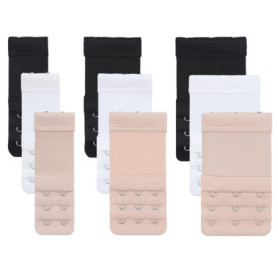 9 PCS Rallonge Soutien Gorge,Rallonge Soutien Gorge 3 Crochets,Rallonge Soutien Gorge 2 Crochets,Extension Soutien Gorge,Attache