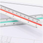 UQMIQURA Règle à échelle de 30 cm, règle à échelle en plastique, échelle triangulaire, règle triangulaire, échelles métriques 1: