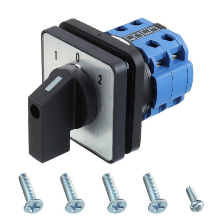 SIGANDG Commutateur de transfert 20A/660V came rotative de commande à 8 bornes 3 positions SZW26-20/D202.2