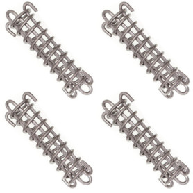 Fixations d'ombrage de Voile Tente Corde Résistante Ressort Trampoline 4 Pièces Métal Accessoires Ressorts pour Le Camping en Pl