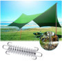 Fixations d'ombrage de Voile Tente Corde Résistante Ressort Trampoline 4 Pièces Métal Accessoires Ressorts pour Le Camping en Pl