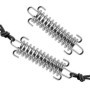 Fixations d'ombrage de Voile Tente Corde Résistante Ressort Trampoline 4 Pièces Métal Accessoires Ressorts pour Le Camping en Pl