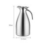LANTING Thermos,Pichet Isotherme,Thermos Cafe Isotherme 2l,304 Acier Inoxydable Double-Wall Vacuum Isolé Café Pot Thermos,pour E