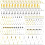 200 Pièces attache boucles d'oreilles，fermoir boucles d'oreilles kit boucle d'oreille a fabriquer Faire Soi-Même D'artisanat Lar