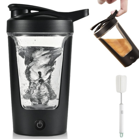 Shaker Électrique à Protéines 450 ml - Mixeur Automatique Rechargeable USB Sans BPA