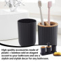 Ensemble d'accessoires de salle de bain, 5 pièces, accessoires décoratifs pour salle de bain, porte-brosse à dents, gobelet, dis