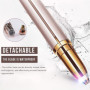 Epilateur Sourcil,Rasoir Électrique Femme,Épilateur Visage Femme Indolore Flawless avec LED et Brosse Rasoir Électrique Recharge