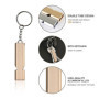 DEEDPF 4 sifflets de Survie avec Porte-clés et Cordon, Alliage d'aluminium à Double Tube à décibels élevés, Sauvetage, Voyage, S