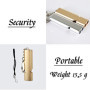 DEEDPF 4 sifflets de Survie avec Porte-clés et Cordon, Alliage d'aluminium à Double Tube à décibels élevés, Sauvetage, Voyage, S
