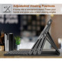 Nanhent Clavier Coque pour Lenovo Tab Plus 11.5 Pouces 2024 (TB351FU), avec Porte-Stylo, AZERTY Français Amovible Bluetooth sans