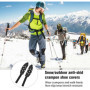 Crampons pour chaussures, crampons à glace pour bottes avec 7 pointes de chaussures, crampons à neige antidérapants, crampons de