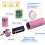 mizikuu 6 pcs Mini Lampe Torche Portable, Lampe de Poche Enfant Durable Usages Multiples Petite Lampe Poche étanche lanyard led 