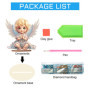 DCIDBEI DIY Broderie Diamant Objets de Décoration Diamond Painting Statues Décoratives, Puzzle Diamant Petit Ange Blond, BRICOLA