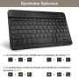 Nanhent Clavier Coque pour Samsung Galaxy Tab A9+ / A9 Plus 11 Pouces 2023 (SM-X210/X216/X218) Tablette, AZERTY Français Amovibl