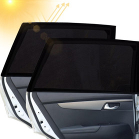 2 Pare Soleil Voiture Bébé, Ventilé Pare Soleil Chaussette, Chaussette Voiture par Soleil Arrière pour Bébé et Parents,Universel