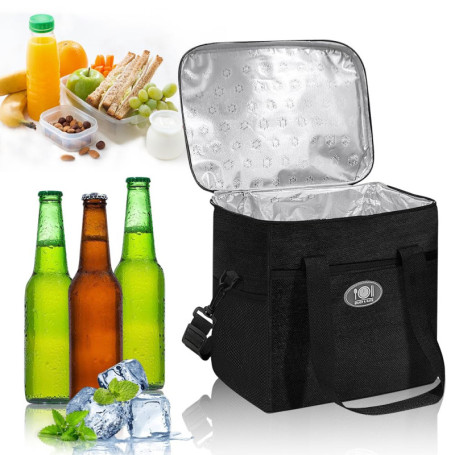 yotutun Sac Isotherme Repas 16L, Glacière Souple Pliable Sac Pique Nique à Réfrigéré Pratique Imperméable Lunch Box pour Femme H