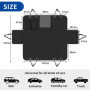 4 en 1 Housses de Siège d'auto pour Chien, Protection Chien Universelle avec Fenêtre de Visualisation, Imperméable Antidérapant 