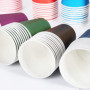 6 couleurs au hasard Lot de 60 gobelets en carton - 250 ml - Multicolores - Biodégradables - Jetables - Pour mariage, enfants, b