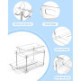 Ixydor Organisateurs sous Évier, Rangement sous Evier 2 Niveaux, Lot de 2 Rangement sous Évier, Lot de 2 Coulissant Rangement so