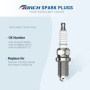 TORCH 2pcs A5RTC Bougie d'allumage Remplacer pour NGK CR5HSB Bougie, pour FITS EU2000I,EU2200 Series GENERATORSI, pour Cham pion