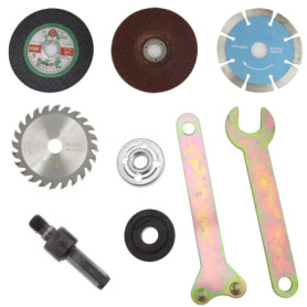 9 Pièces Bielle de Conversion de Perceuse à Main,Clé de Meuleuse D'angle,Adaptateur de Foret de Mandrin de Tige de 10 mm pour Me