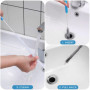 Fousenuk Lot de 3 Deboucheur Canalisation, Furet Deboucheur Evier Professionnel, Plomberie WC, Kit Debouchage Cheveux Douche Pin