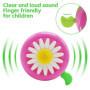 Cloche de Vélo Filles,2 PCS Sonnette Vélo Enfant Cloches de Vélo à Fleurs Sonnette de Vélo de Montagne Jolies Cloches pour Tout-