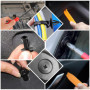 Bczhieulw Clips auto, 1240 pièces Boîte de fixation auto avec outils de démontage, attaches-câbles et coussinets en éponge, clip