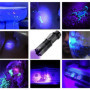 ILantule Lampe de Poche UV,Le Lampe Torche UV LED,Lampe de Poche Ultraviolet 395nm LED Lumière Noire Torche,pour Chien/Chat Déte