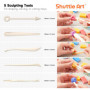 Shuttle Art 112 PCS Kit Pâte Polymère Petits Blocs, 95 Couleurs Uniques & Plus de Couleurs Courantes de Polymere Clay, 5 Outils 