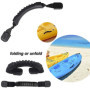 XHBTS Lot de 2 poignées de transport de kayak de rechange avec matériel, avec 8 vis, poignées en caoutchouc durable pour kayak, 