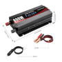 Cantonape 800W/2000W Convertisseur de Courant de Voiture à Onde modifiée, 12 à 220V 230V - Transformateur, Prise UE, Dual USB, a