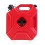 HaTur 5 Litre Réservoir de carburant portable Jerrican Réservoir de Secours d'urgence Essence Peut pour Moto ATV UTV Rouge
