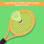 Raquette de Tennis pour Enfants, 2 en 1 Ensemble Raquette de Badminton avec 2 Balles de Tennis et 6 Badminton, Portable Jouets S