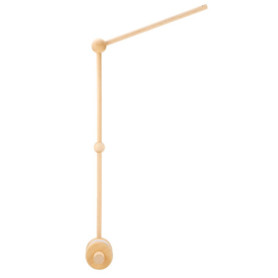 Litimkat Support mobile pour lit bébé, support mobile bébé réglable en hauteur en bois, adapté aux lits d'enfants et aux tables 