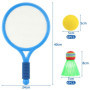 2 en 1 Raquette de Tennis et Badminton pour Enfants avec 6 Balles - Adaptée aux Sports d'Intérieur et d'Extérieur