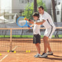 2 en 1 Raquette de Tennis et Badminton pour Enfants avec 6 Balles - Adaptée aux Sports d'Intérieur et d'Extérieur