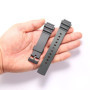 MCXGL Bracelet de montre en résine compatible avec Casio MRW-200H - Bracelet de rechange en caoutchouc noir pour homme et femme