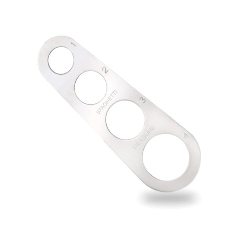 Mesureur de Spaghetti, Mesureur de Pâtes en Acier Inoxydable à 4 Trous, Outil de Mesure Pâtes Nouilles, Gadgets de Contrôle de P