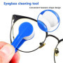 20 Pcs Générique Lunettes de Soleil Brosse Nettoyage Outil, Lunettes de Soleil Outil de Nettoyage, Portable Microfibre Brosse Lu