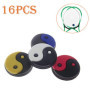 Silicone Amortisseur ​De Vibrations, 16 Pièces Amortisseur De Tennis Accessoires, Anti Vibrateur pour Raquette, Pas Facile De To