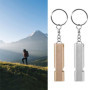 Sifflet, 2 Pcs Sifflet de Survie, Sifflet d'urgence, Double Tubes Métal Sifflet Secours, pour L'école Gym, Camping en Plein Air,