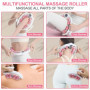 Feelhap Rouleau de Jambe,Rouleau de Massage Anti-cellulite 360°Rouleau de Cellulite,Masseur anti-cellulite efficace avec Poignée
