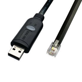 DSD TECH SH-RJ12C Câble série USB vers RJ12 6P4C RS232 pour APC PDU ATS(5.9FT/1.8M)