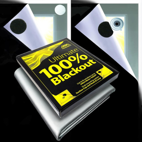 Store occultant 100% MaximoLife® Ultimate | s'adapte à Toutes Les Tailles/Formes de fenêtres | Coupe Facile grâce à la Grille de