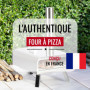 Four à Pizza Extérieur au Feu de Bois ● Conçu en France ● Acier Premium ● Surface de Cuisson XXL ● Flux d'Air Réglable ● Art Cul